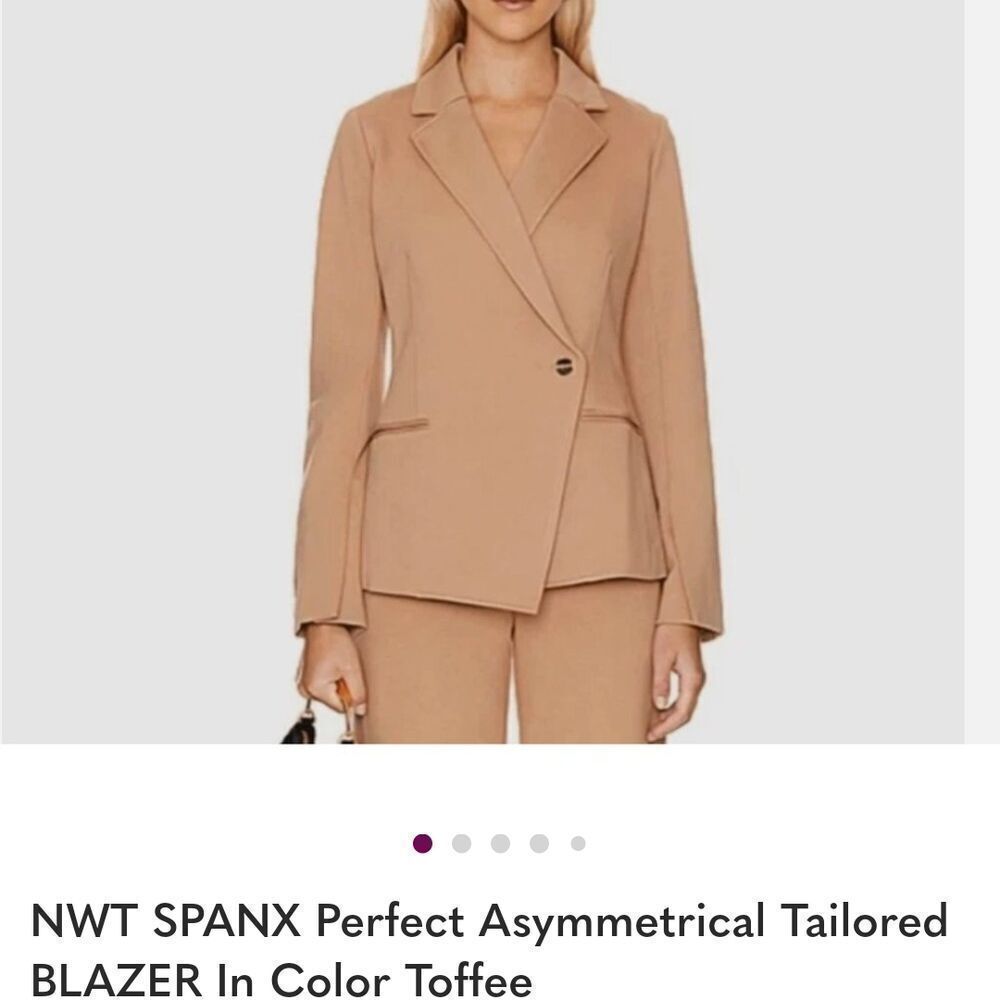 SPANX Women's Tan Blazer Jacket - Picture 14 of 15
